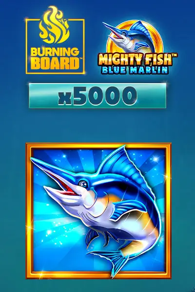 Mighty Fish Blue Marlin Burning Board Scratchcard
