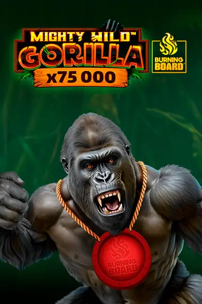 Mighty Wild Gorilla Burning Board